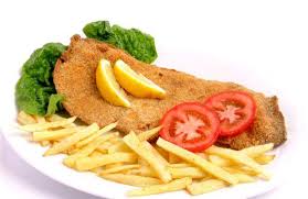 Milanesa de carne con guarnicion